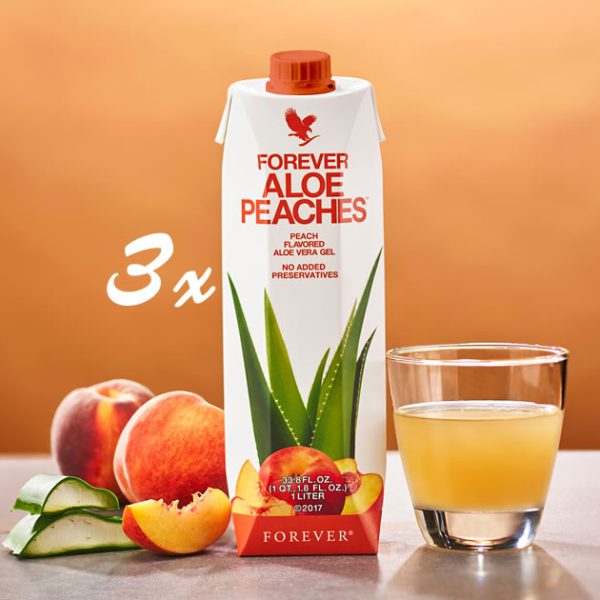 Forever Aloë Peaches Tri-pack 3x1L - forever-aloe-vera